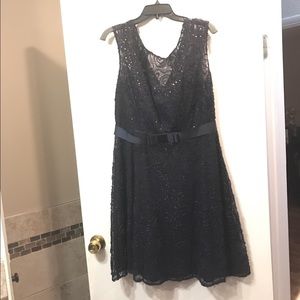 Dark blue dress